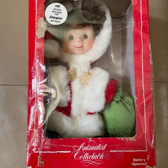 Vintage Undercover Kid Christmas Santa Doll in Box - Picture 1 of 6